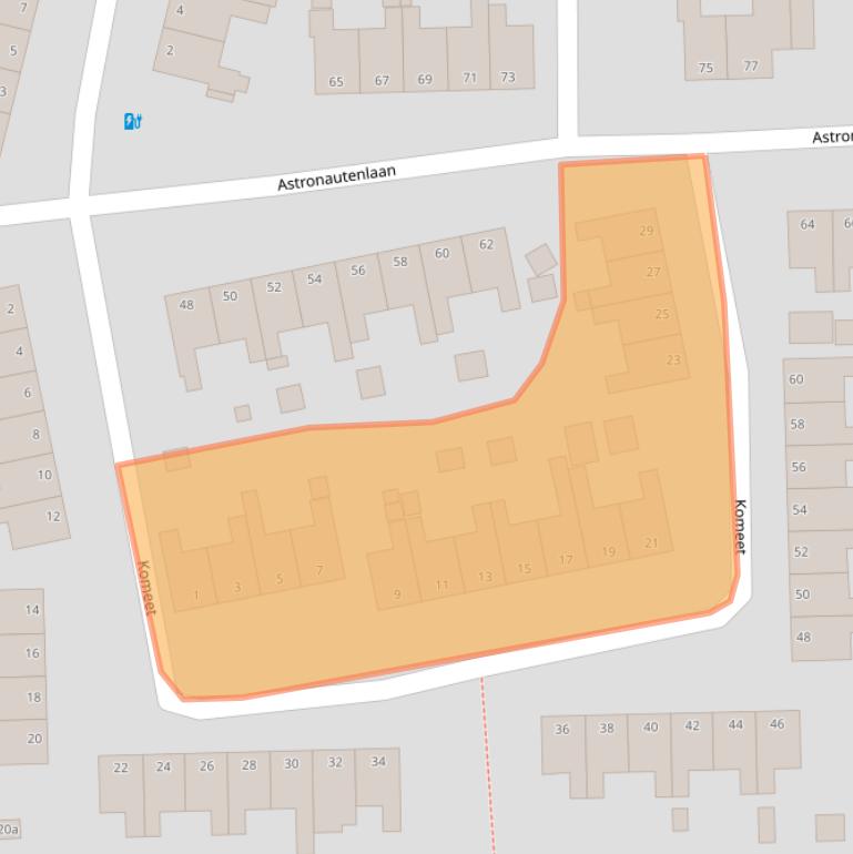 Kaart van postcodegebied 9602HH.