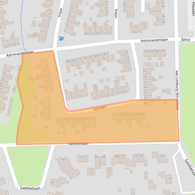 Kaart van postcodegebied 9602HJ.