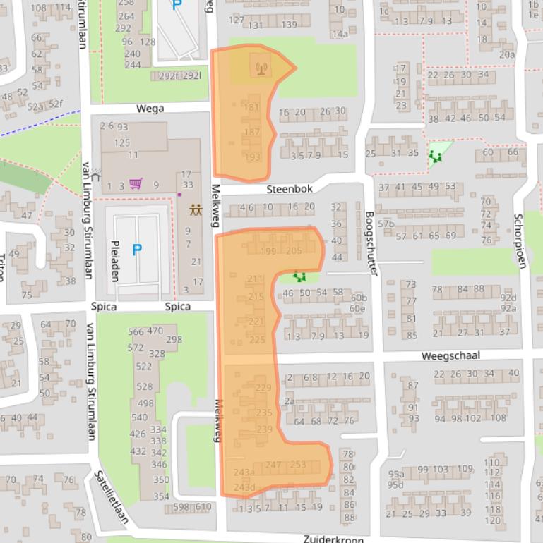 Kaart van postcodegebied 9602JE.