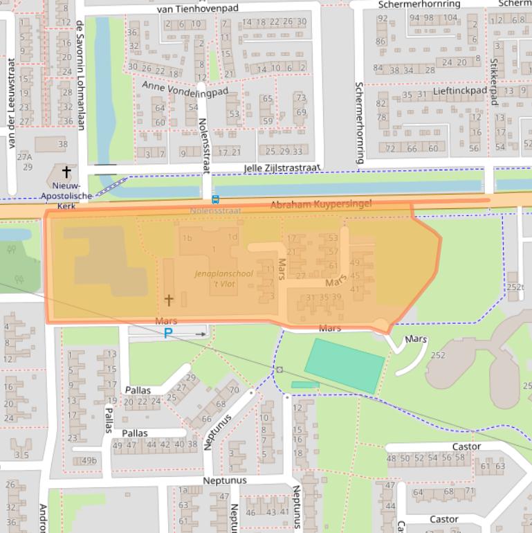 Kaart van postcodegebied 9602KZ.