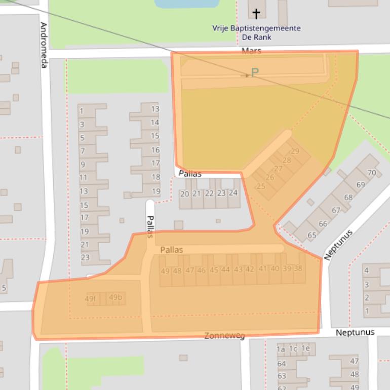 Kaart van postcodegebied 9602LJ.