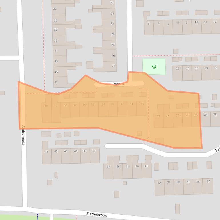 Kaart van postcodegebied 9602LR.