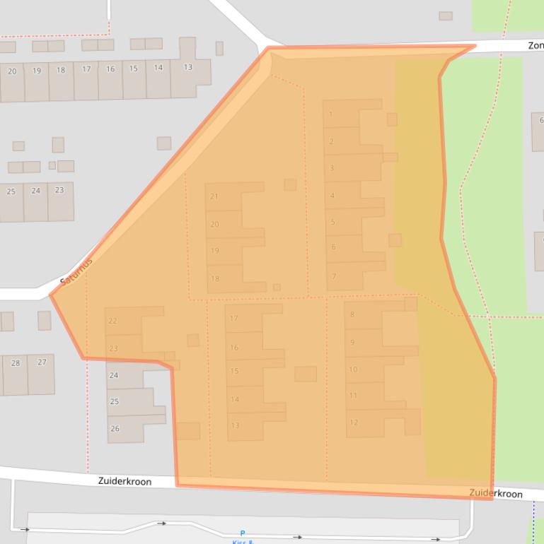 Kaart van postcodegebied 9602LV.