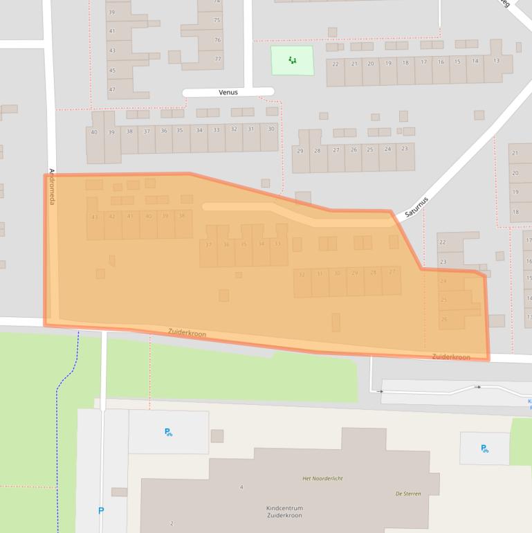 Kaart van postcodegebied 9602LW.