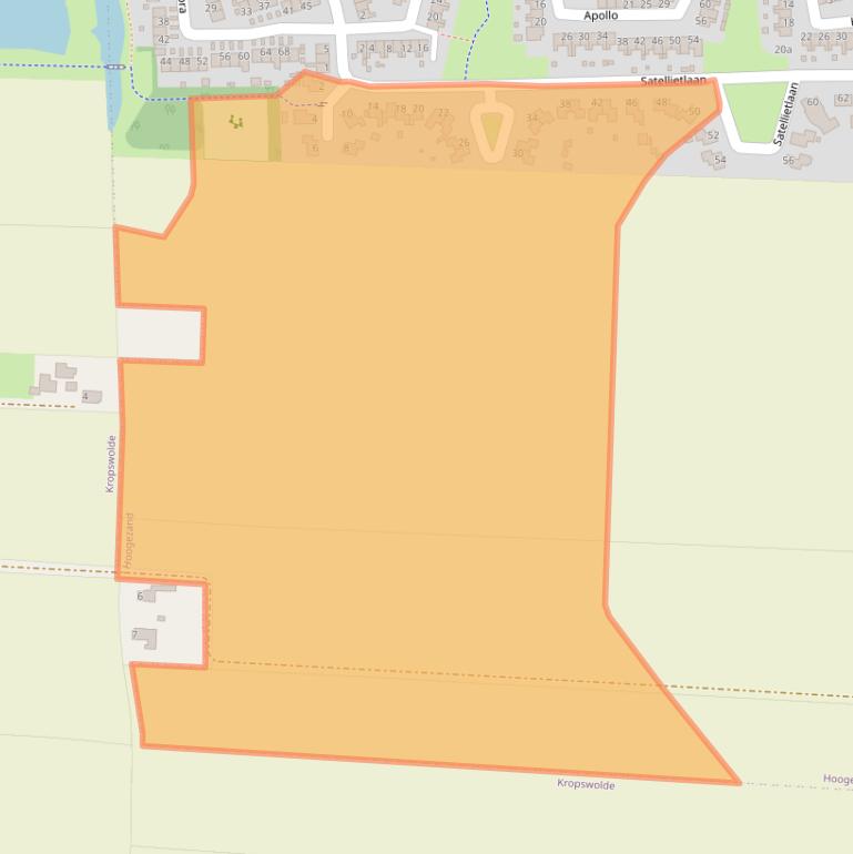 Kaart van postcodegebied 9602MA.