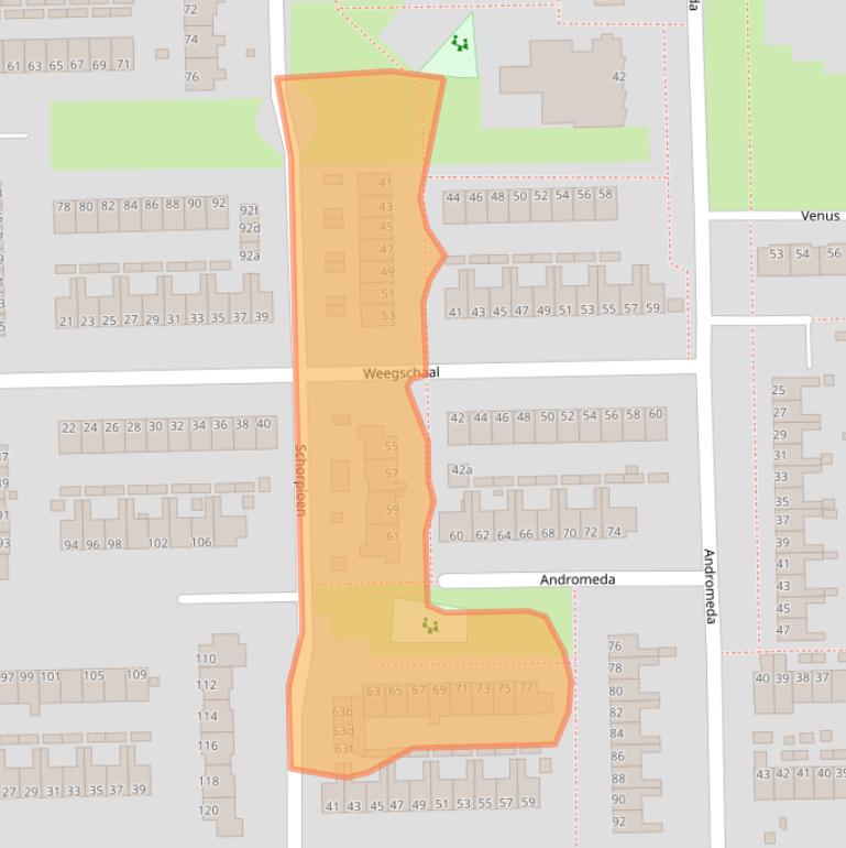 Kaart van postcodegebied 9602MJ.