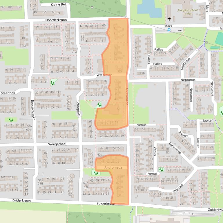 Kaart van postcodegebied 9602MS.