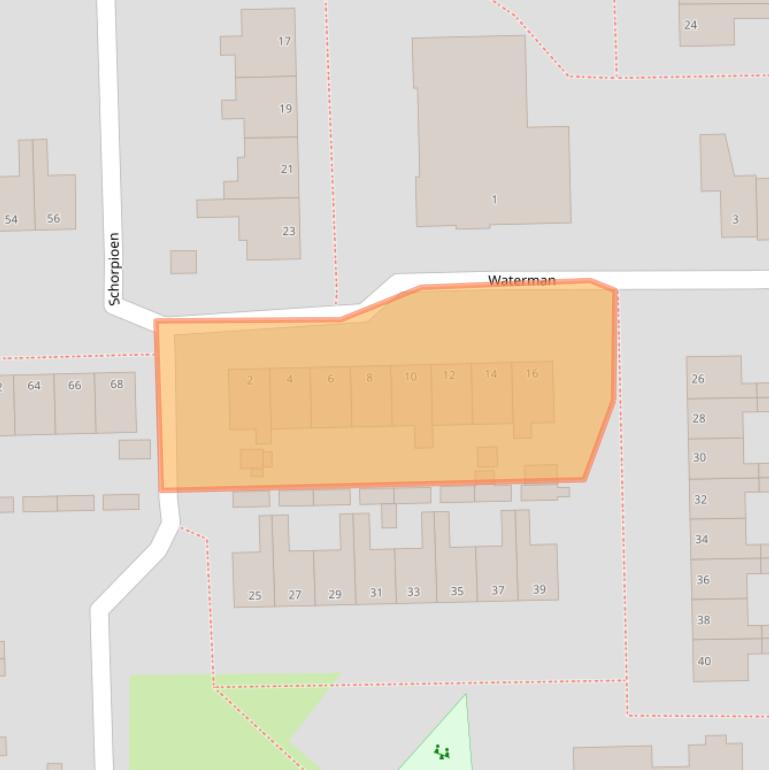 Kaart van postcodegebied 9602MT.