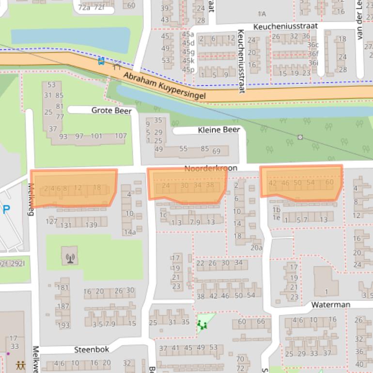 Kaart van postcodegebied 9602MX.