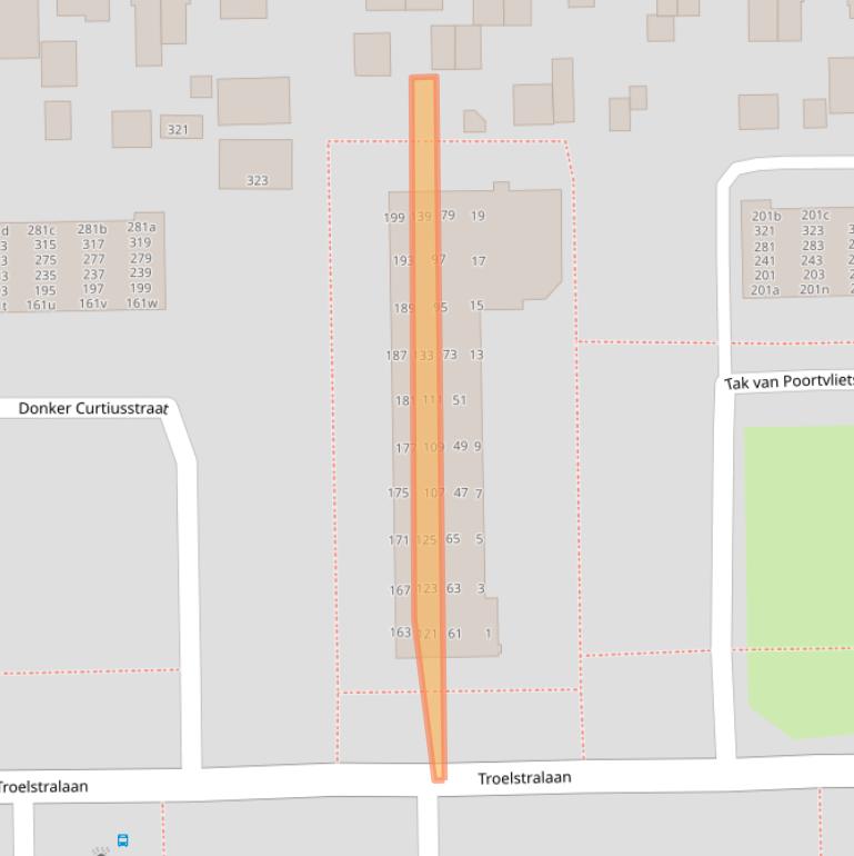 Kaart van postcodegebied 9602PC.