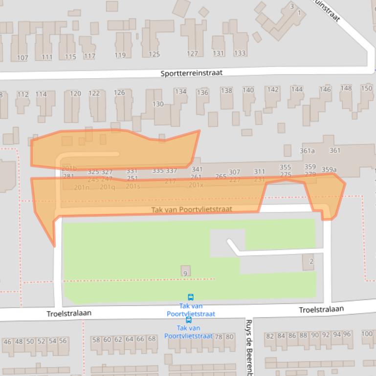 Kaart van postcodegebied 9602PE.