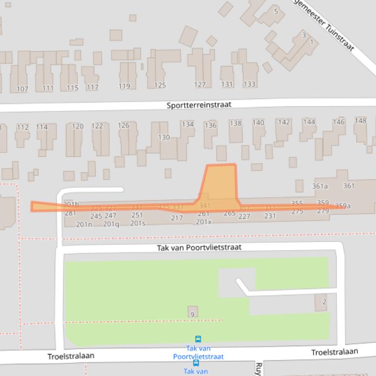 Kaart van postcodegebied 9602PH.