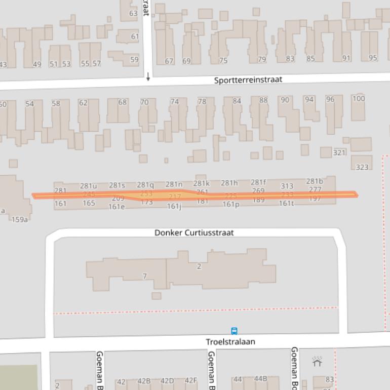 Kaart van postcodegebied 9602PS.