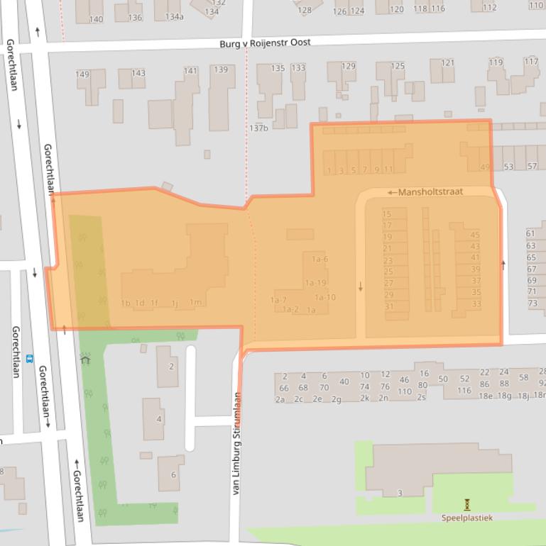 Kaart van postcodegebied 9602SB.