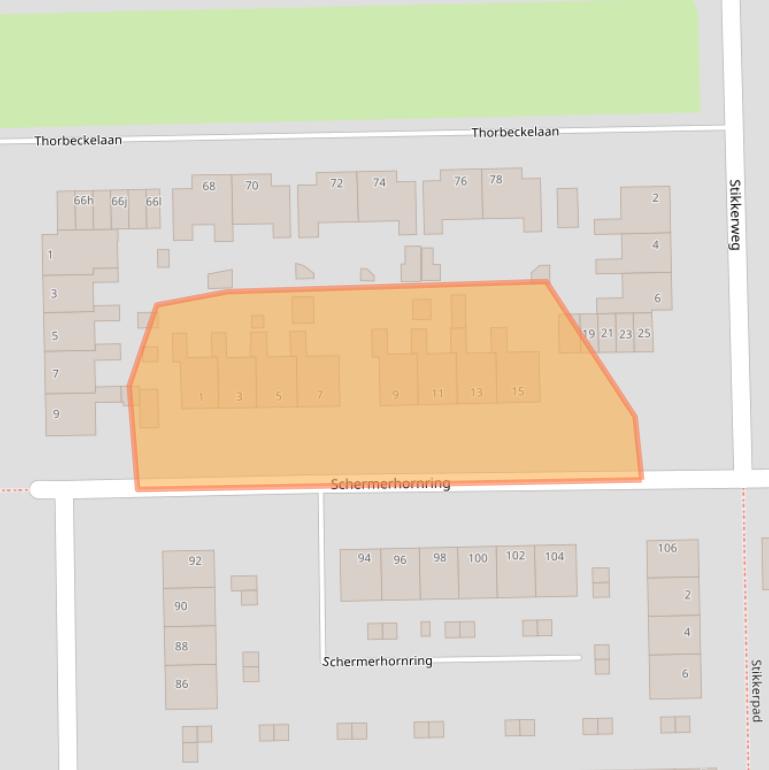 Kaart van postcodegebied 9602TW.