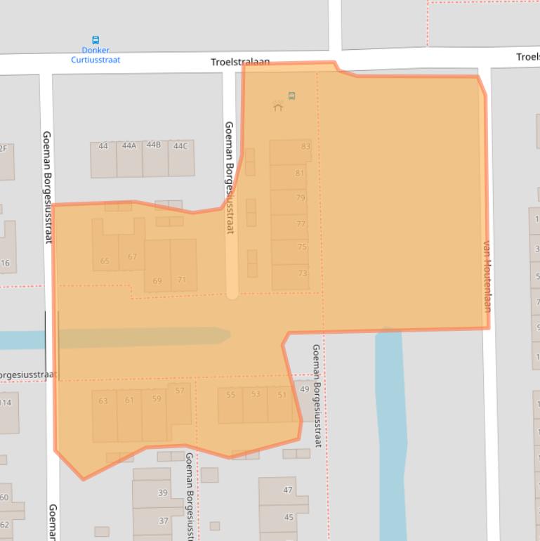 Kaart van postcodegebied 9602VB.