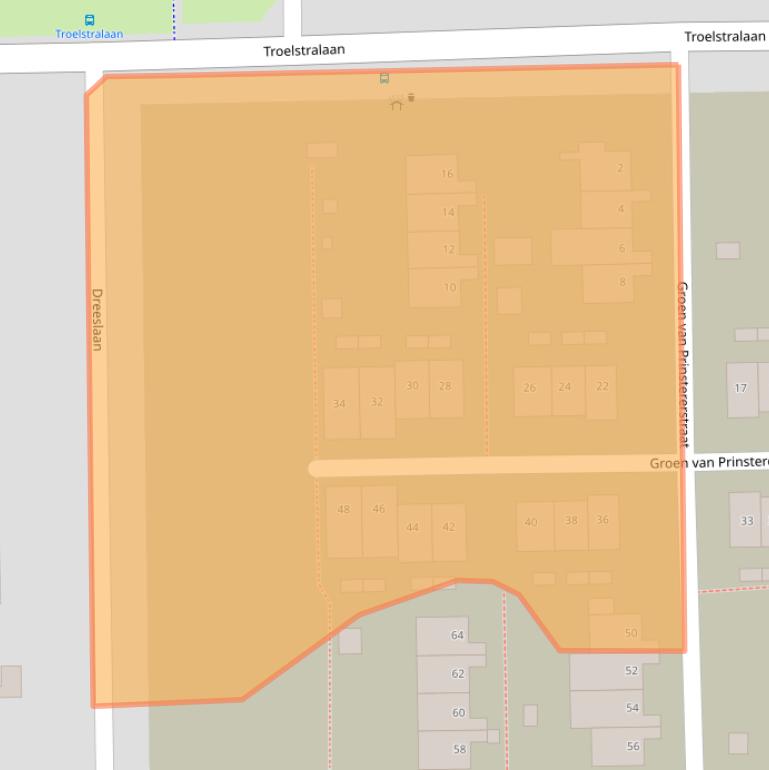 Kaart van postcodegebied 9602VK.