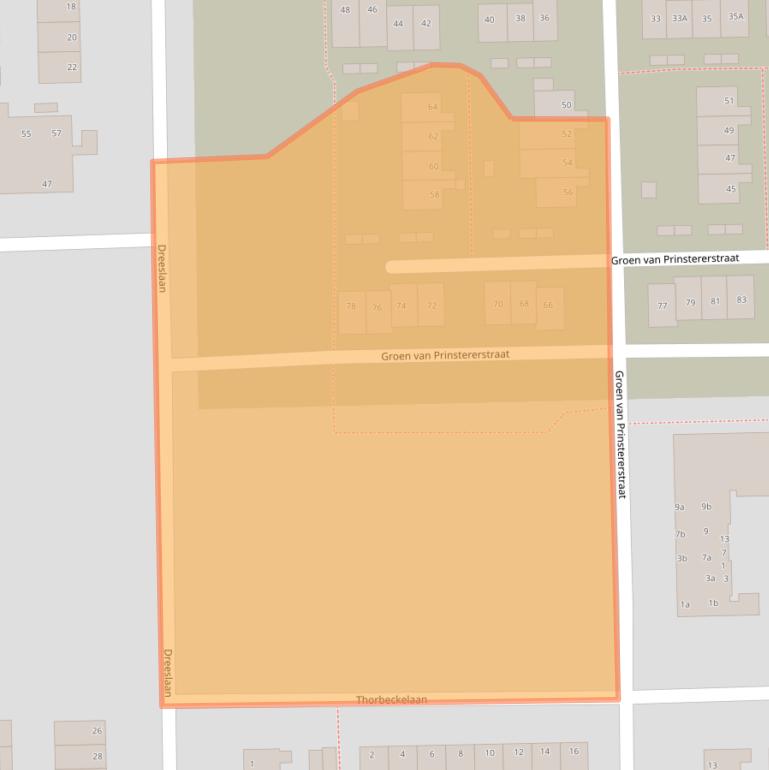 Kaart van postcodegebied 9602VL.