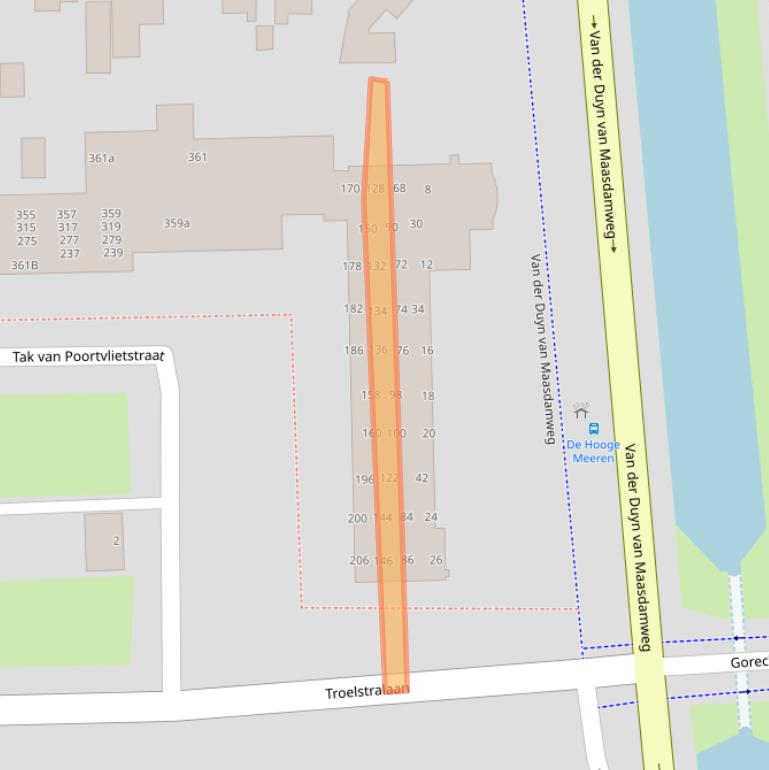 Kaart van postcodegebied 9602VP.