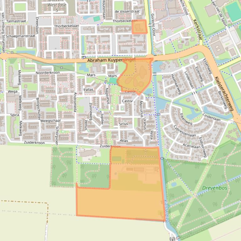 Kaart van postcodegebied 9602VT.