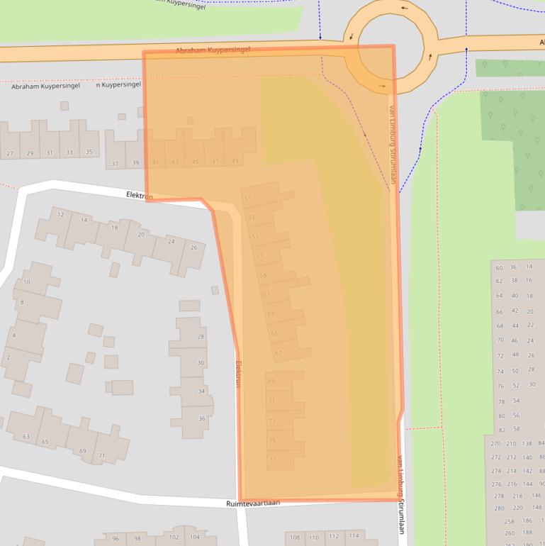 Kaart van postcodegebied 9602WC.