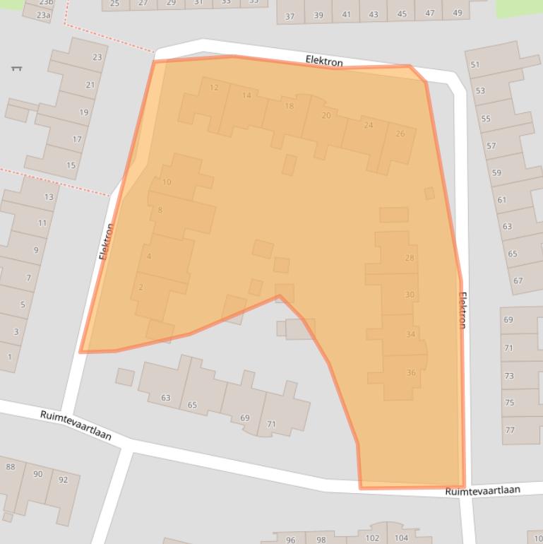 Kaart van postcodegebied 9602WD.