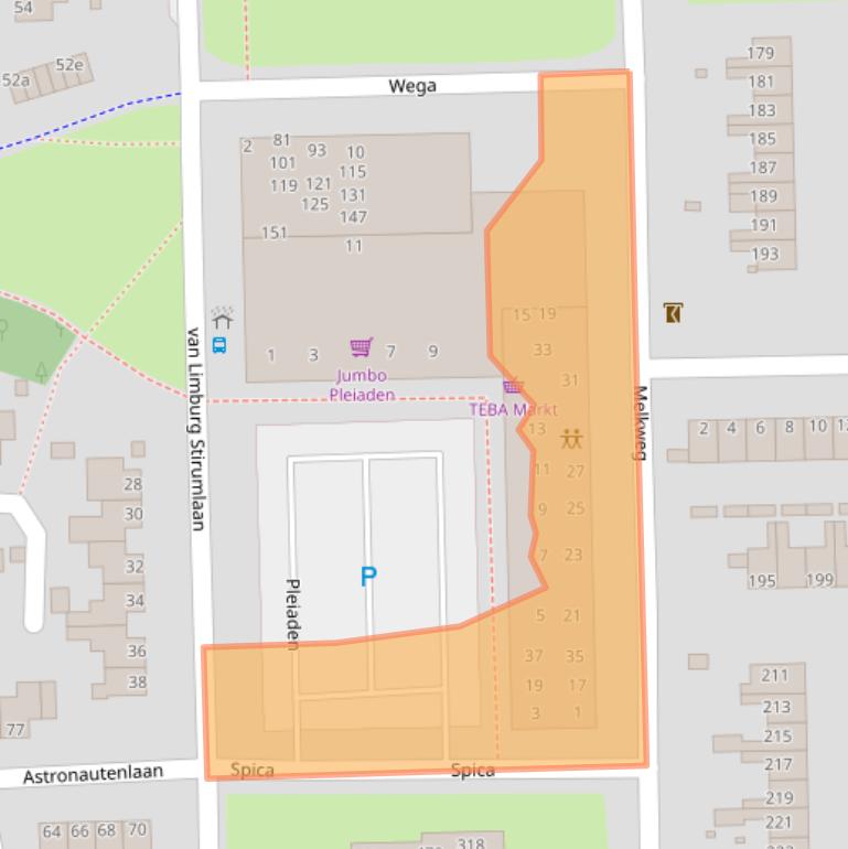 Kaart van postcodegebied 9602WK.