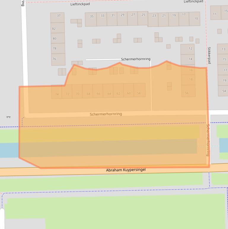 Kaart van postcodegebied 9602XJ.