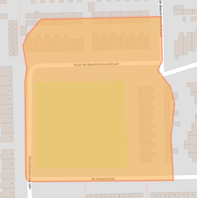 Kaart van postcodegebied 9602XK.