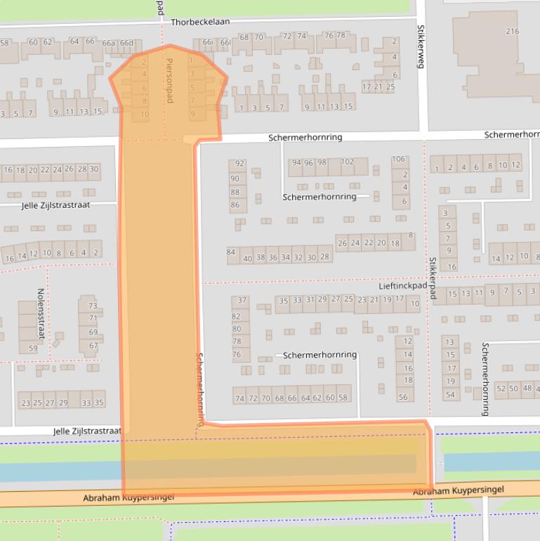Kaart van postcodegebied 9602XR.