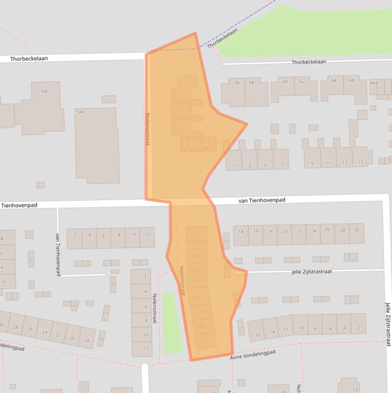Kaart van postcodegebied 9602XS.