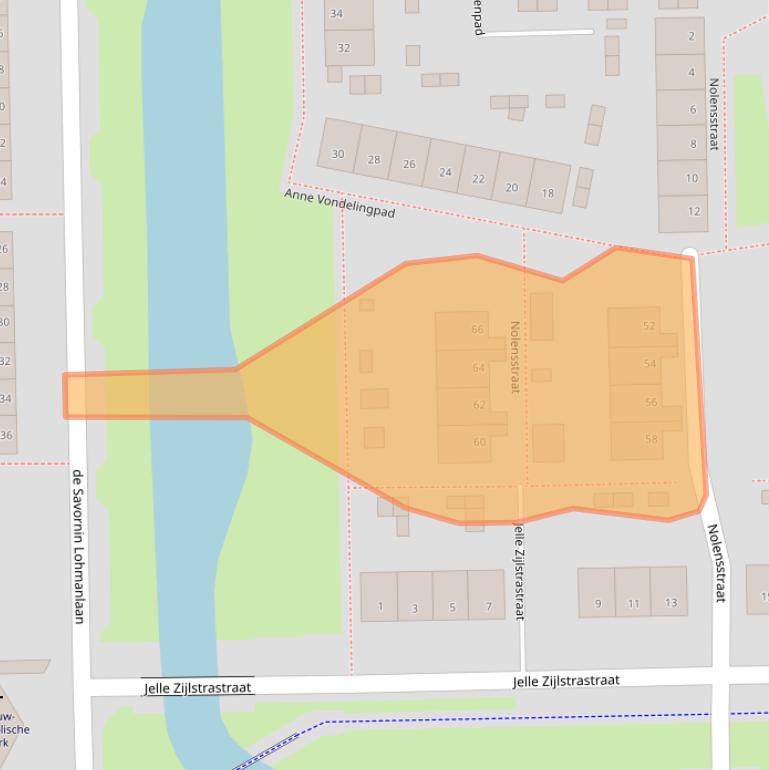 Kaart van postcodegebied 9602XW.