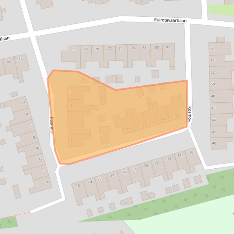 Kaart van postcodegebied 9602ZK.