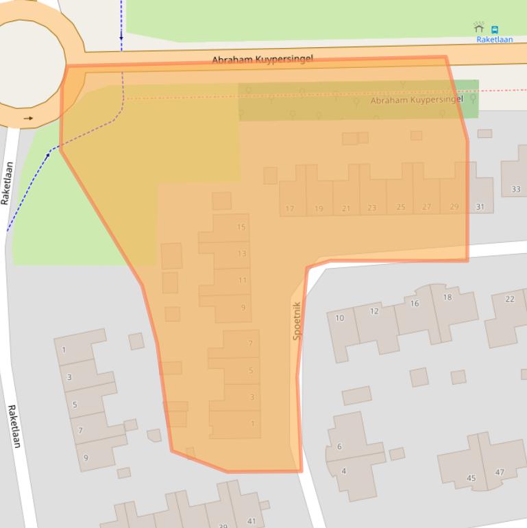 Kaart van postcodegebied 9602ZN.