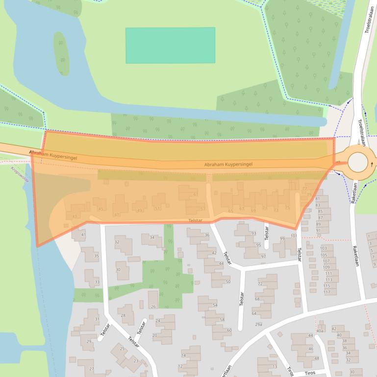 Kaart van postcodegebied 9602ZT.