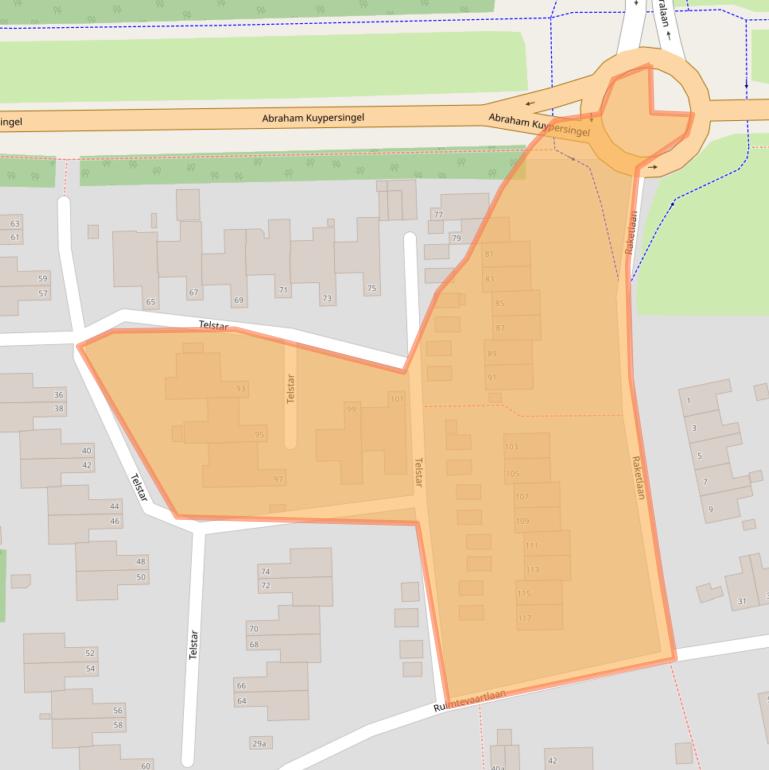 Kaart van postcodegebied 9602ZV.