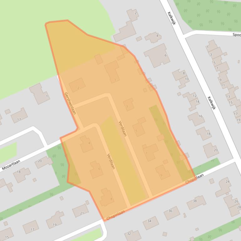 Kaart van postcodegebied 9603AP.