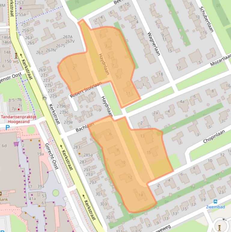 Kaart van postcodegebied 9603AS.