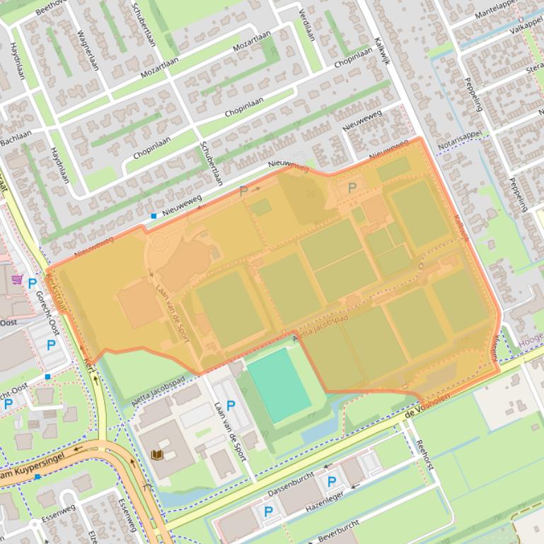 Kaart van postcodegebied 9603BM.