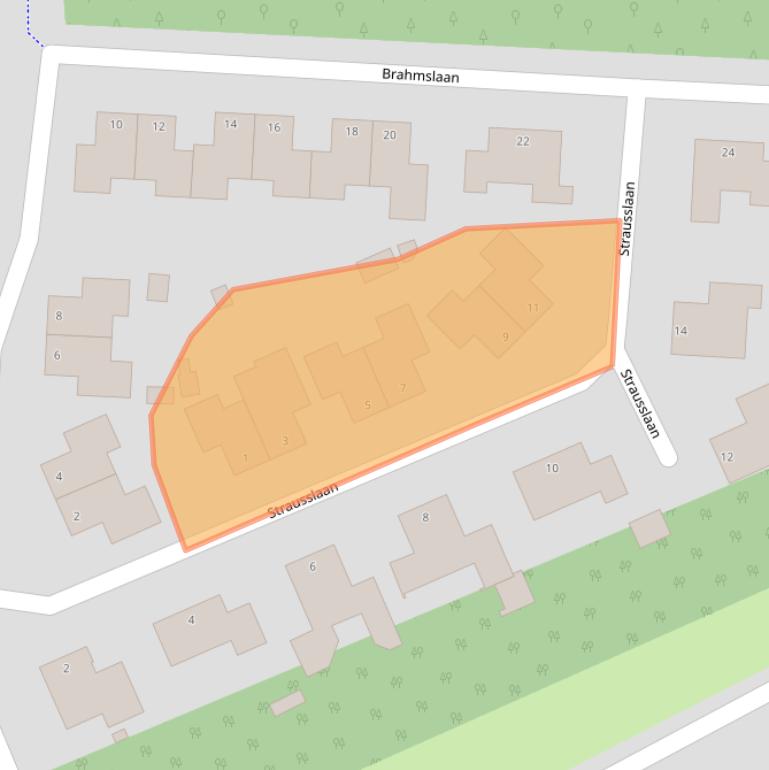 Kaart van postcodegebied 9603CC.