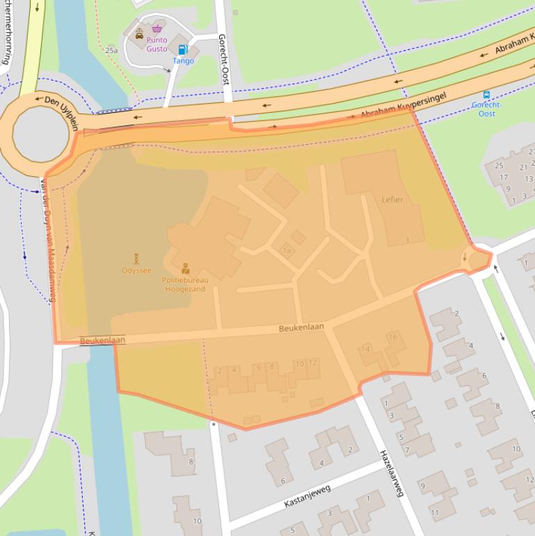 Kaart van postcodegebied 9603DA.