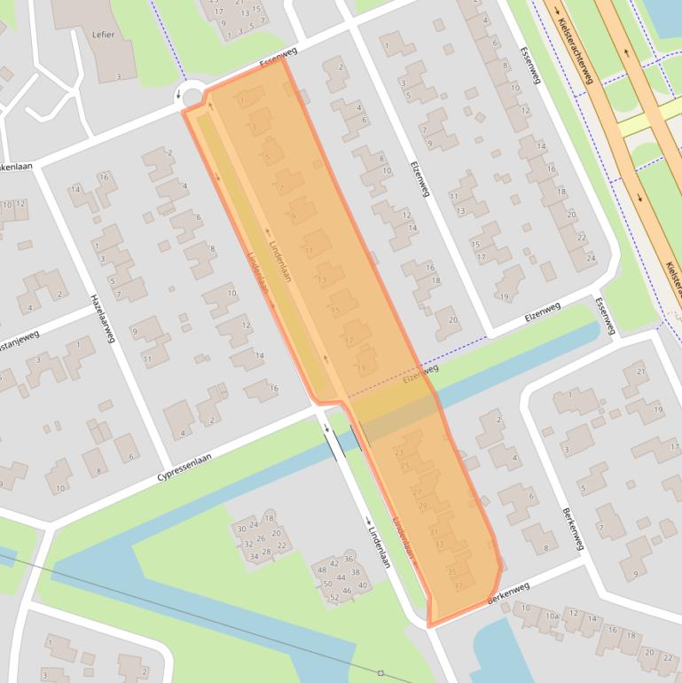 Kaart van postcodegebied 9603DC.