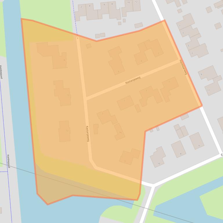 Kaart van postcodegebied 9603DE.