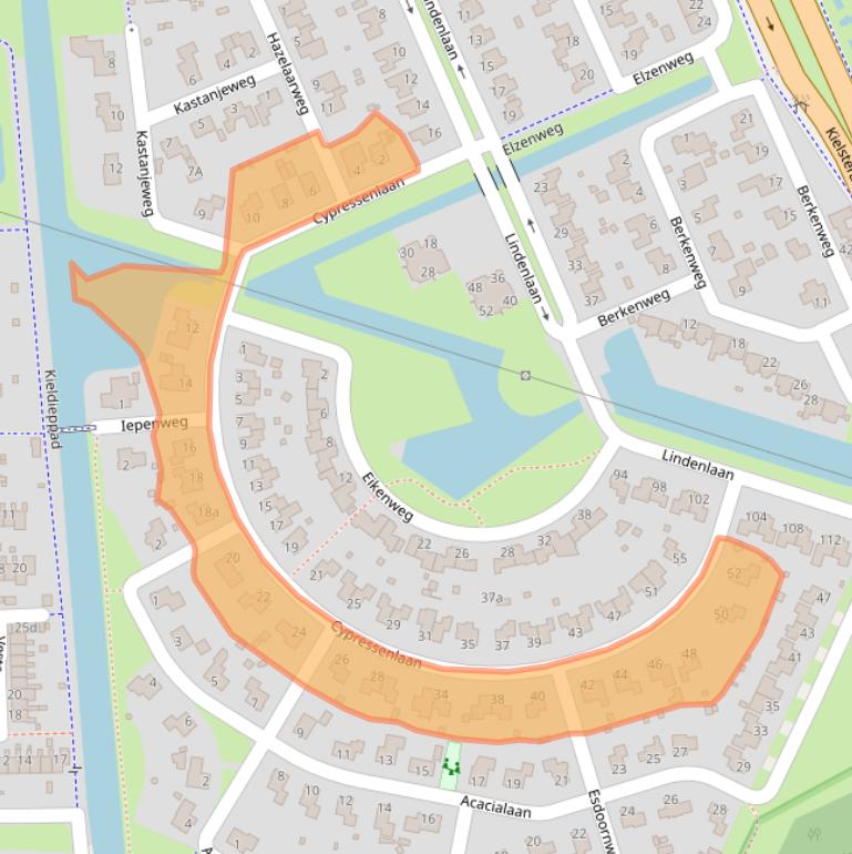 Kaart van postcodegebied 9603DG.