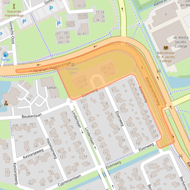 Kaart van postcodegebied 9603DT.