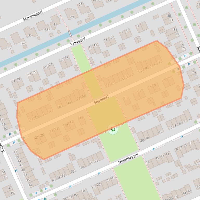 Kaart van postcodegebied 9603HC.