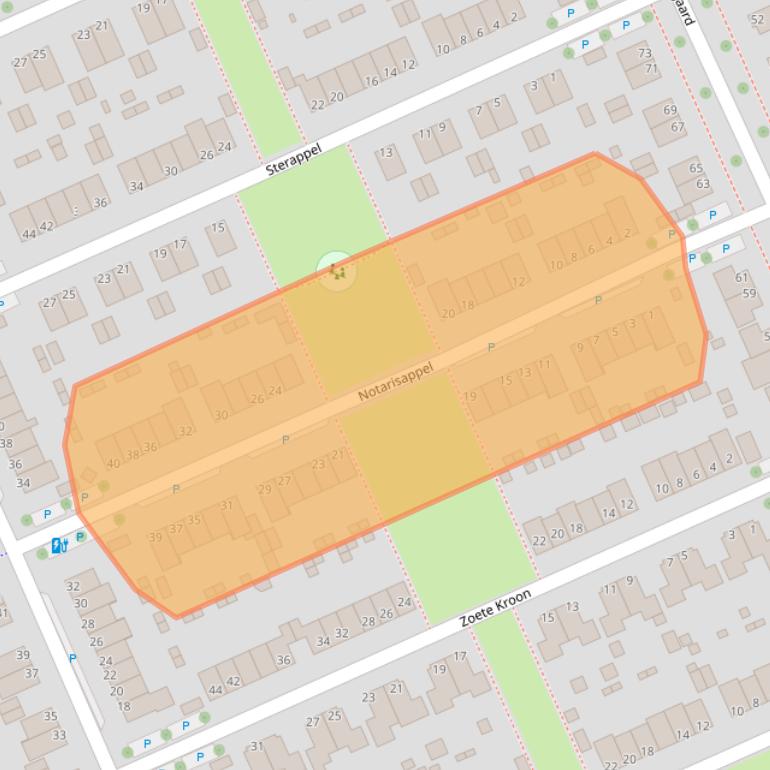 Kaart van postcodegebied 9603HD.