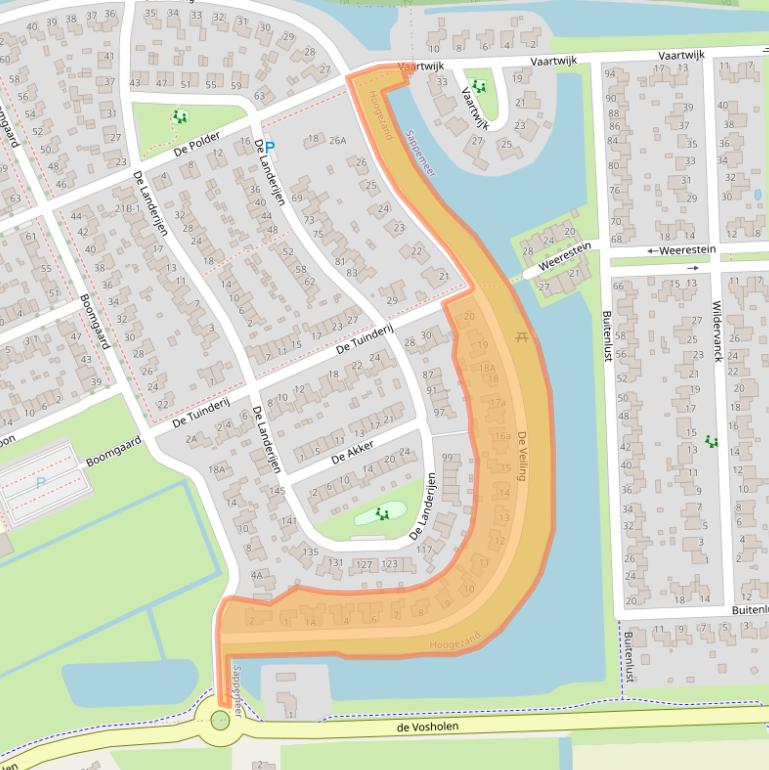 Kaart van postcodegebied 9603HM.