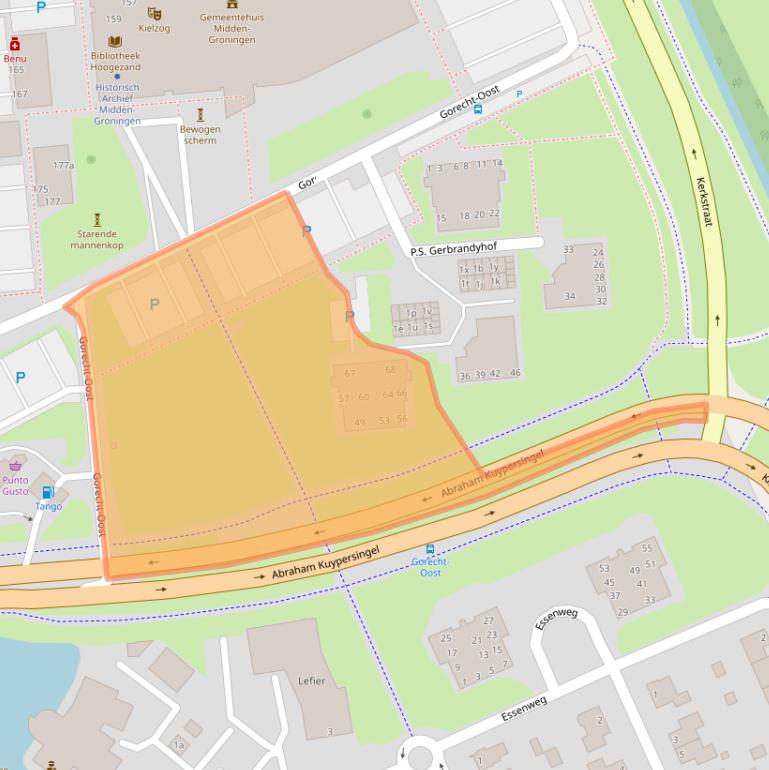 Kaart van postcodegebied 9603ND.