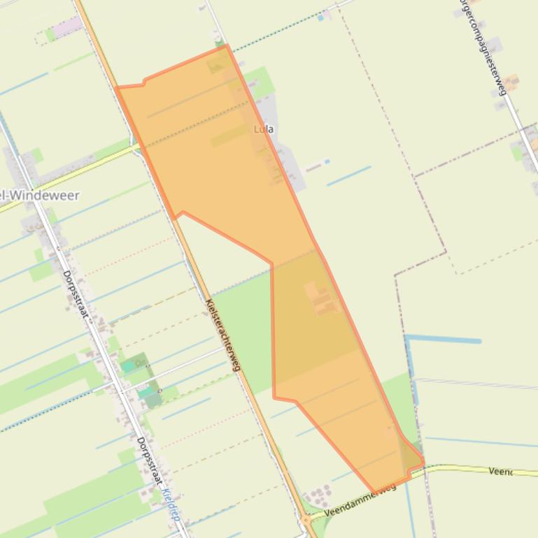 Kaart van postcodegebied 9603TE.